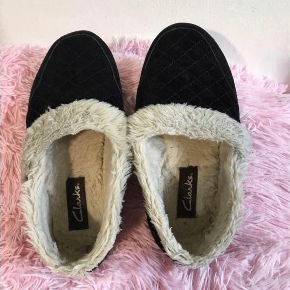 Clark’s Women’s Slip On Fur Lined Shoes/sz7